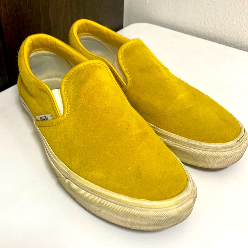 Yellow suede vans